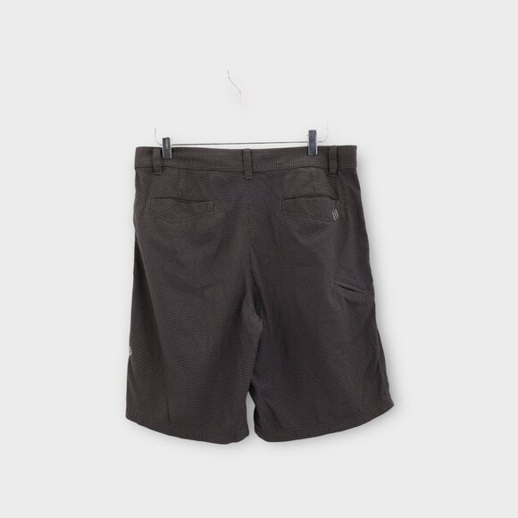 Lululemon Mens Shorts Size 36 Checkered Chino Metal Button Stretch Style - Picture 6 of 7